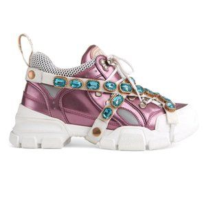 SOLD Gucci Pink Flashtrek Sneakers VERY RARE